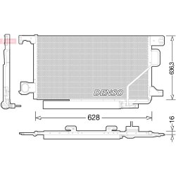 AC Condenser DENSO DCN17023 OE Ref A2035000854