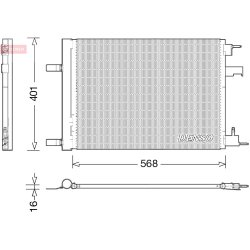 AC Condenser DENSO DCN20008 OE Ref 1850220