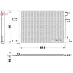 AC Condenser DENSO DCN20014 OE Ref 1850219