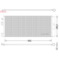 AC Condenser DENSO DCN20023 OE Ref 1850742