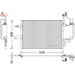 AC Condenser DENSO DCN20026 OE Ref 1850086