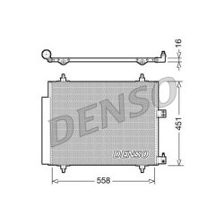 AC Condenser DENSO DCN21005 OE Ref 1489398080