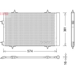 AC Condenser DENSO DCN21020 OE Ref 6455JC