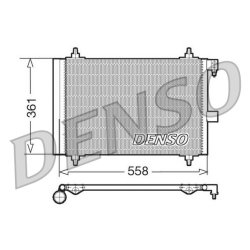 AC Condenser DENSO DCN21025 OE Ref 6455GZ