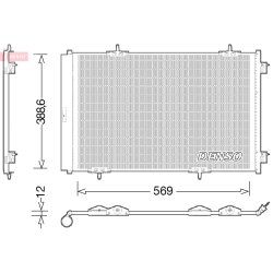 AC Condenser DENSO DCN21030 OE Ref 9674994280