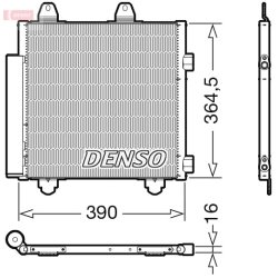 AC Condenser DENSO DCN21033 OE Ref B000995480