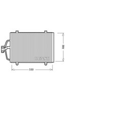 AC Condenser DENSO DCN23003 OE Ref 7700838131