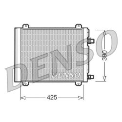 AC Condenser DENSO DCN23004 OE Ref 7700433077