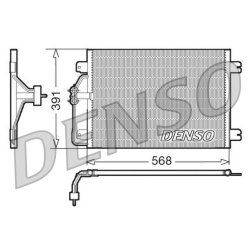 AC Condenser DENSO DCN23010 OE Ref 7700432392