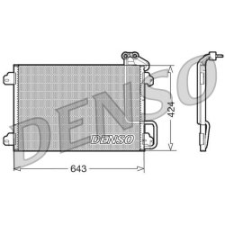 AC Condenser DENSO DCN23013 OE Ref 7700434883