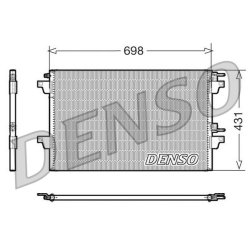 AC Condenser DENSO DCN23021 OE Ref 8200332851