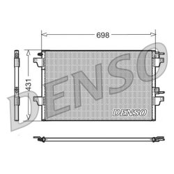 AC Condenser DENSO DCN23022 OE Ref 8200033733