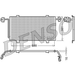 AC Condenser DENSO DCN23023 OE Ref 7701044407