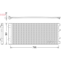 AC Condenser DENSO DCN23037 OE Ref 93197529