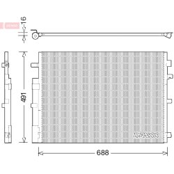 AC Condenser DENSO DCN23050 OE Ref 921001367R