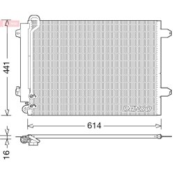 AC Condenser DENSO DCN32008 OE Ref 3C0820411E