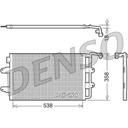 AC Condenser DENSO DCN32026 OE Ref 1C0820413D
