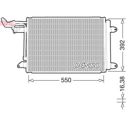 AC Condenser DENSO DCN32032 OE Ref 1K0820411P