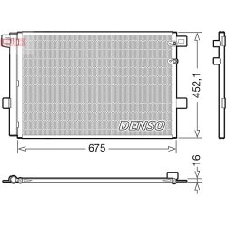 AC Condenser DENSO DCN32065 OE Ref 2H0820411A