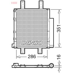 AC Condenser DENSO DCN35005 OE Ref 88450B2010000