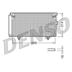AC Condenser DENSO DCN36001 OE Ref 73210AG000