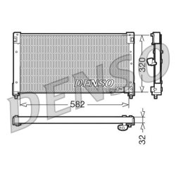 AC Condenser DENSO DCN40001 OE Ref JQQ100050