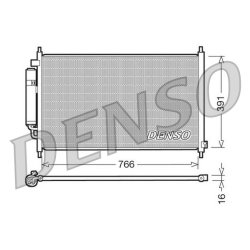 AC Condenser DENSO DCN40005 OE Ref 80110SJF003