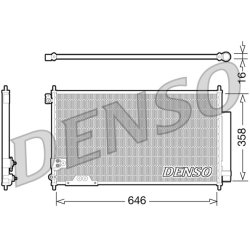 AC Condenser DENSO DCN40009 OE Ref 80110SEFE11