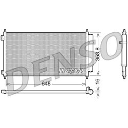 AC Condenser DENSO DCN40010 OE Ref 80110TA0A01