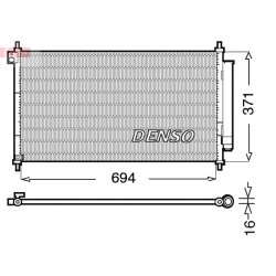 AC Condenser DENSO DCN40012 OE Ref 80110TR0A01