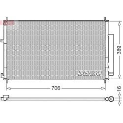 AC Condenser DENSO DCN40024 OE Ref 80110T1GG02