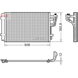 AC Condenser DENSO DCN41013 OE Ref 976062H010