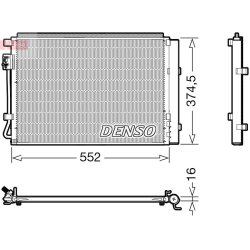 AC Condenser DENSO DCN41017 OE Ref 976062V000