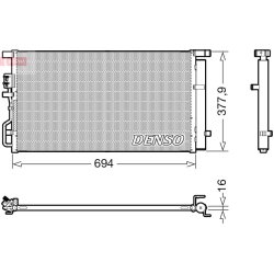 AC Condenser DENSO DCN41019 OE Ref 97606D7500