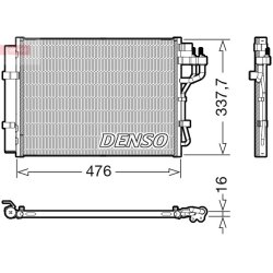 AC Condenser DENSO DCN41023 OE Ref 97606B9001