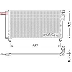 AC Condenser DENSO DCN43001 OE Ref 976061G000