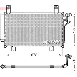 Condenseur de climatisation DENSO DCN44009 pour MAZDA CX-5 OE KD4561480