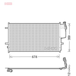 AC Condenser DENSO DCN44010 OE Ref BBM461480D