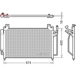 AC Condenser DENSO DCN44013 OE Ref EGY16148ZC