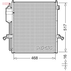 AC Condenser DENSO DCN45004 OE Ref MN123642