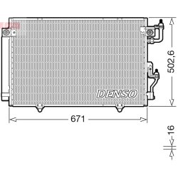 AC Condenser DENSO DCN45008 OE Ref MR513110