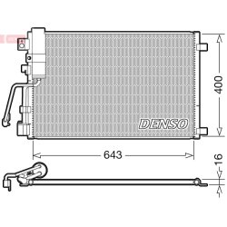 AC Condenser DENSO DCN46008 OE Ref 92100JD50A