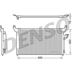 AC Condenser DENSO DCN46013 OE Ref 92100CG010
