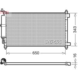 AC Condenser DENSO DCN46020 OE Ref 92100AX801