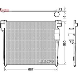 AC Condenser DENSO DCN46037 OE Ref 92100EA01A