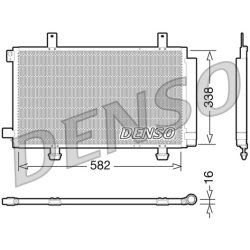AC Condenser DENSO DCN47002 OE Ref 71743782
