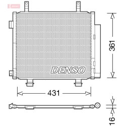 AC Condenser DENSO DCN47004 OE Ref 276504A00H