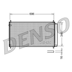 AC Condenser DENSO DCN50022 OE Ref 8845012290