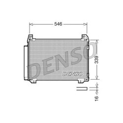 AC Condenser DENSO DCN50025 OE Ref 8846052110