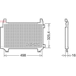 AC Condenser DENSO DCN50028 OE Ref 884600D200